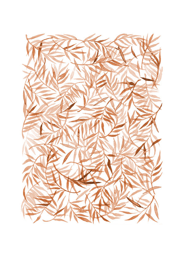 Leaves Pattern - Terracota