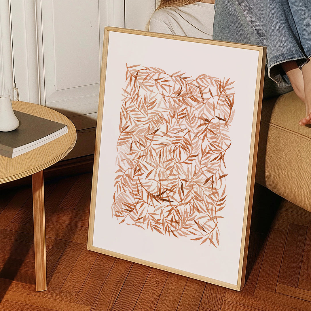 Leaves Pattern - Terracota