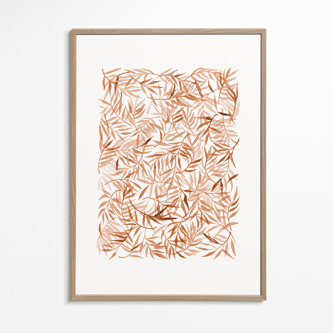 Leaves Pattern - Terracota