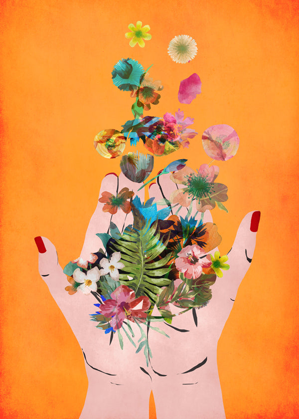 Fridas hands orange