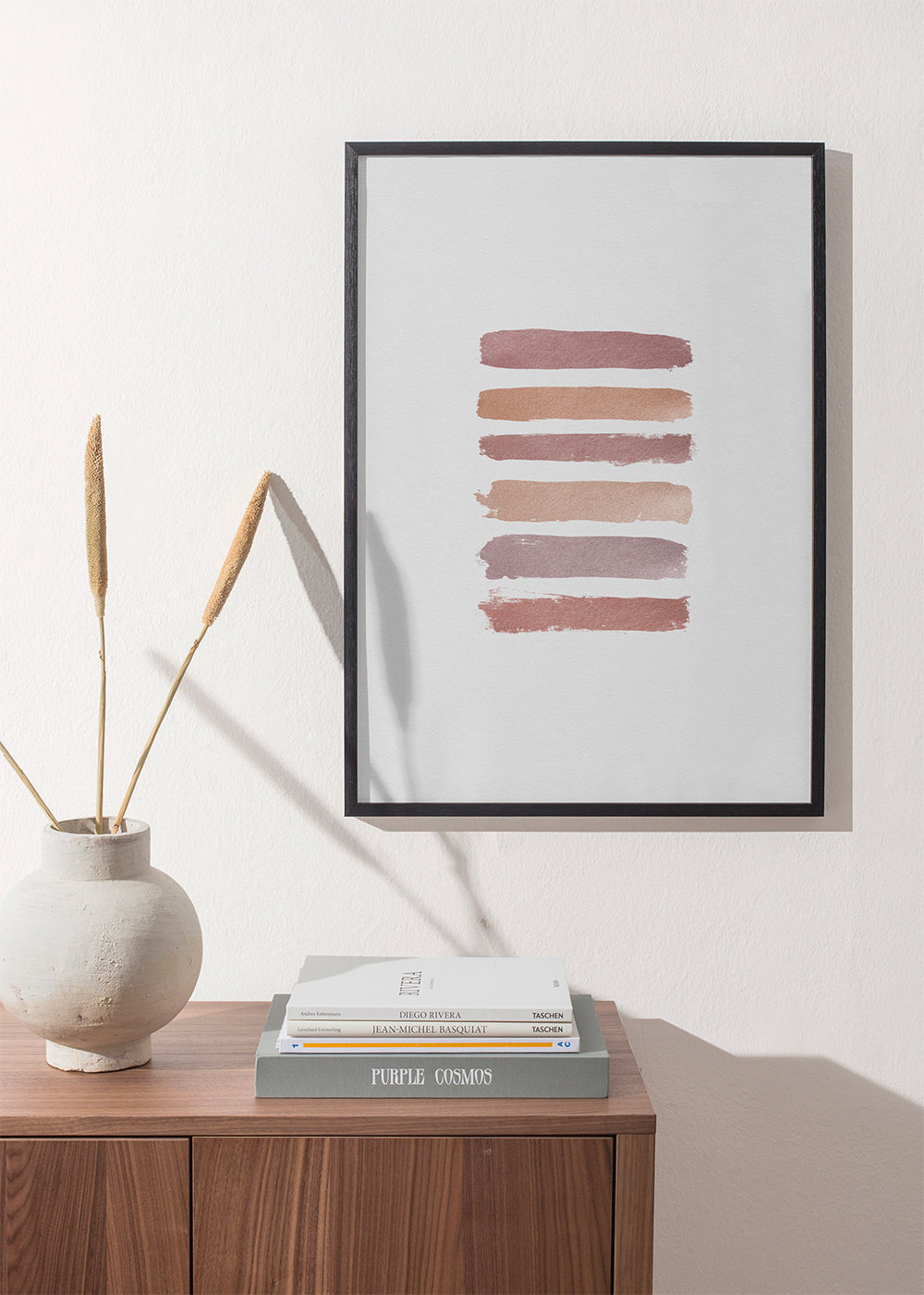 Dusty rose stripes