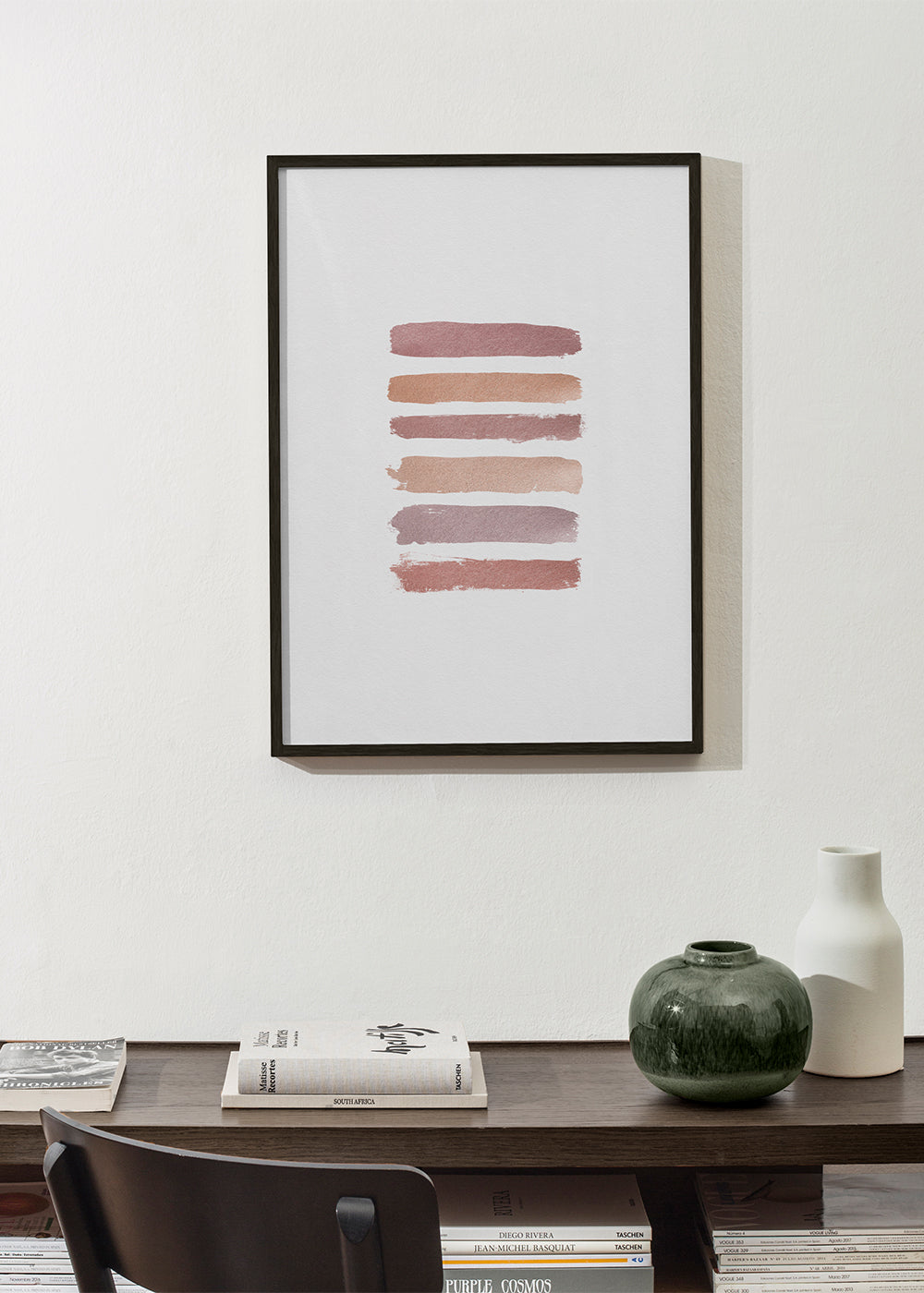 Dusty rose stripes