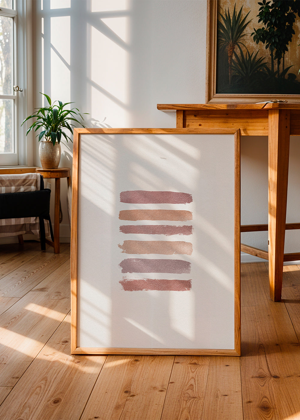 Dusty rose stripes