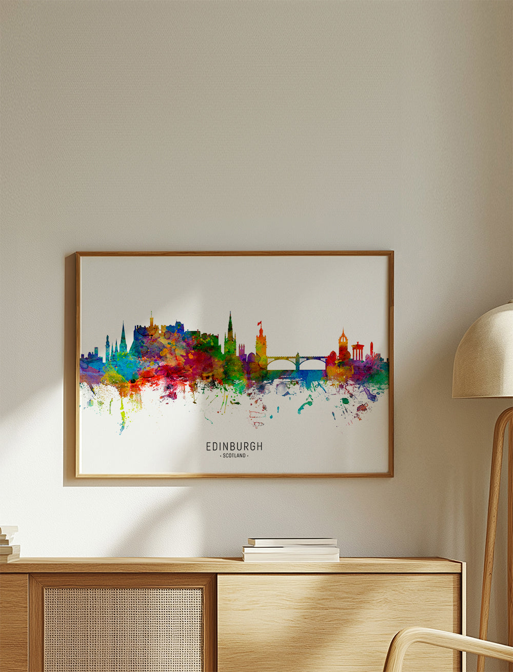 Edinburgh skyline multicolour