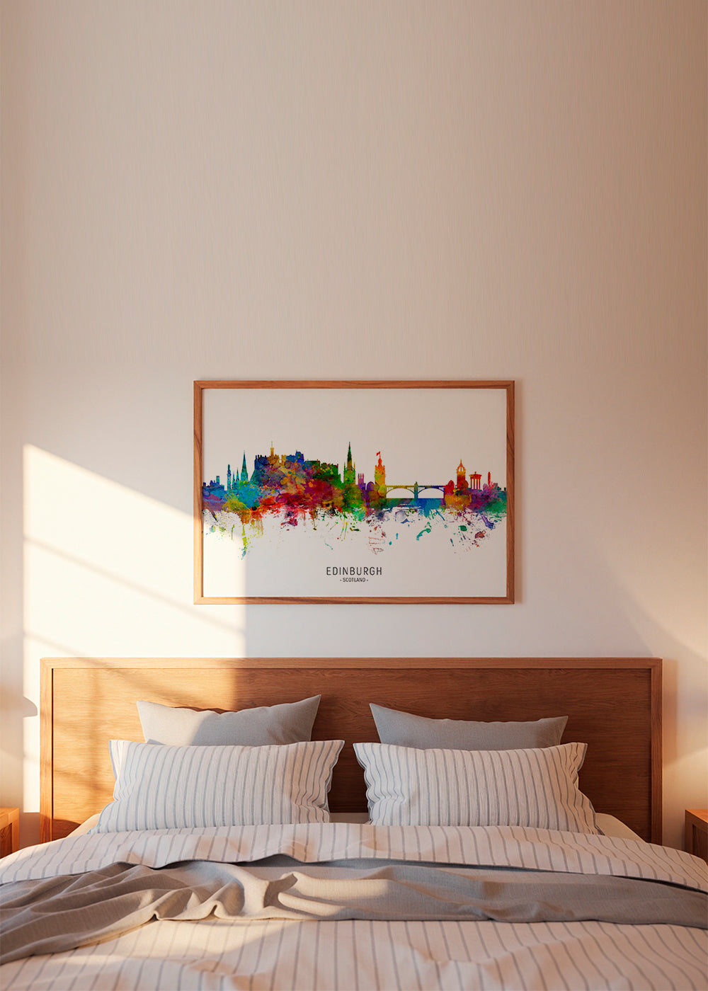 Edinburgh skyline multicolour