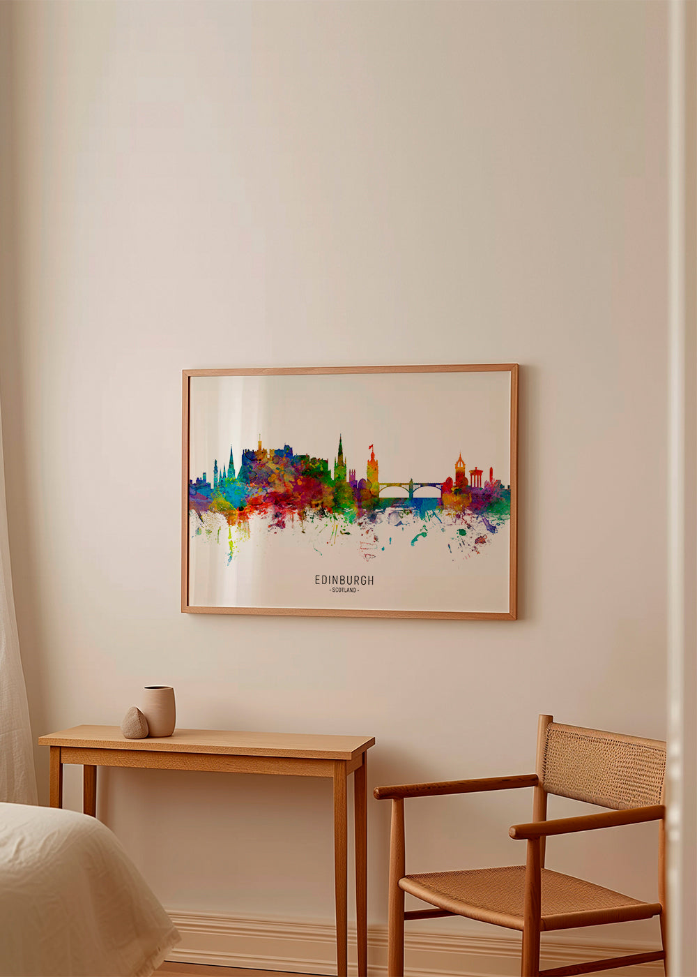 Edinburgh skyline multicolour