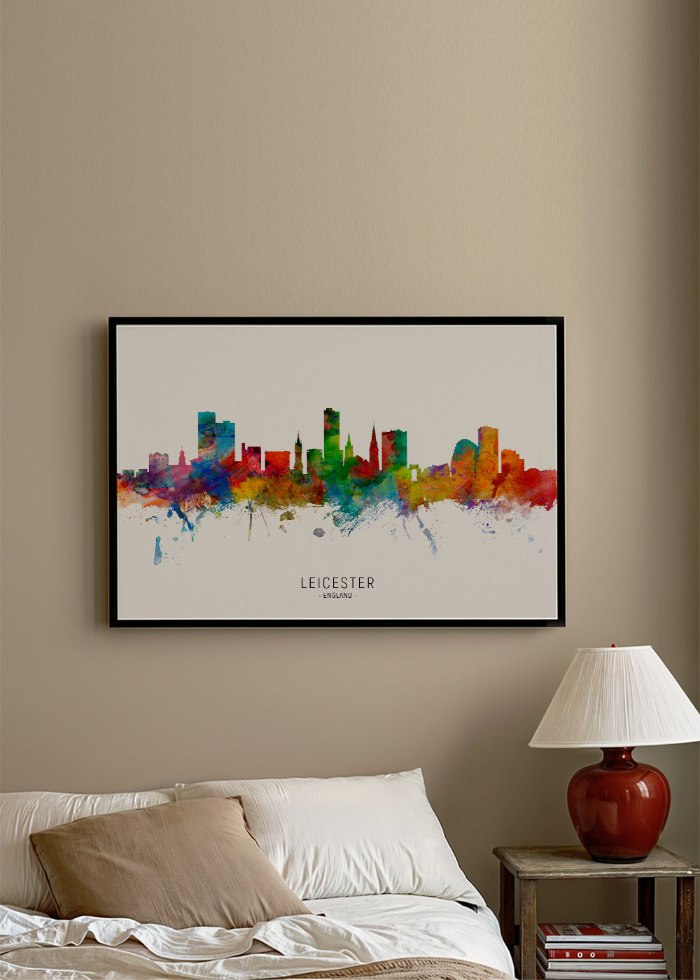 Leicester skyline multicolour