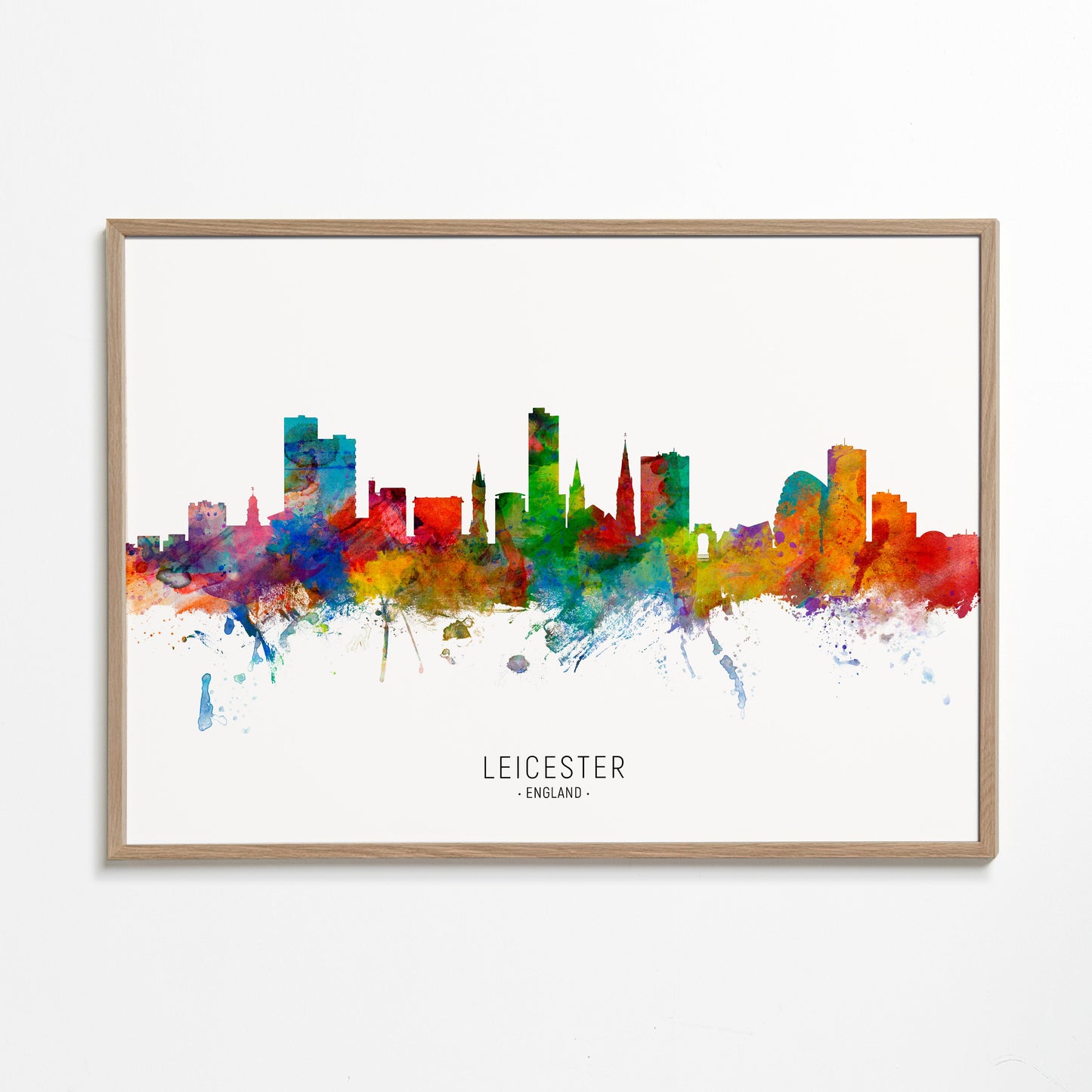 Leicester skyline multicolour