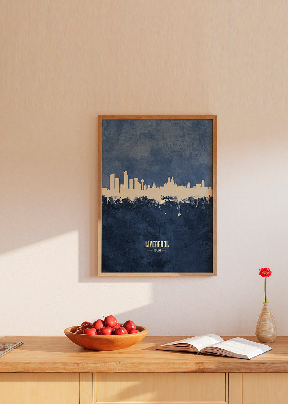 Liverpool skyline blue
