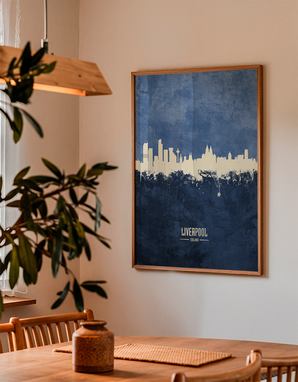 Liverpool skyline blue
