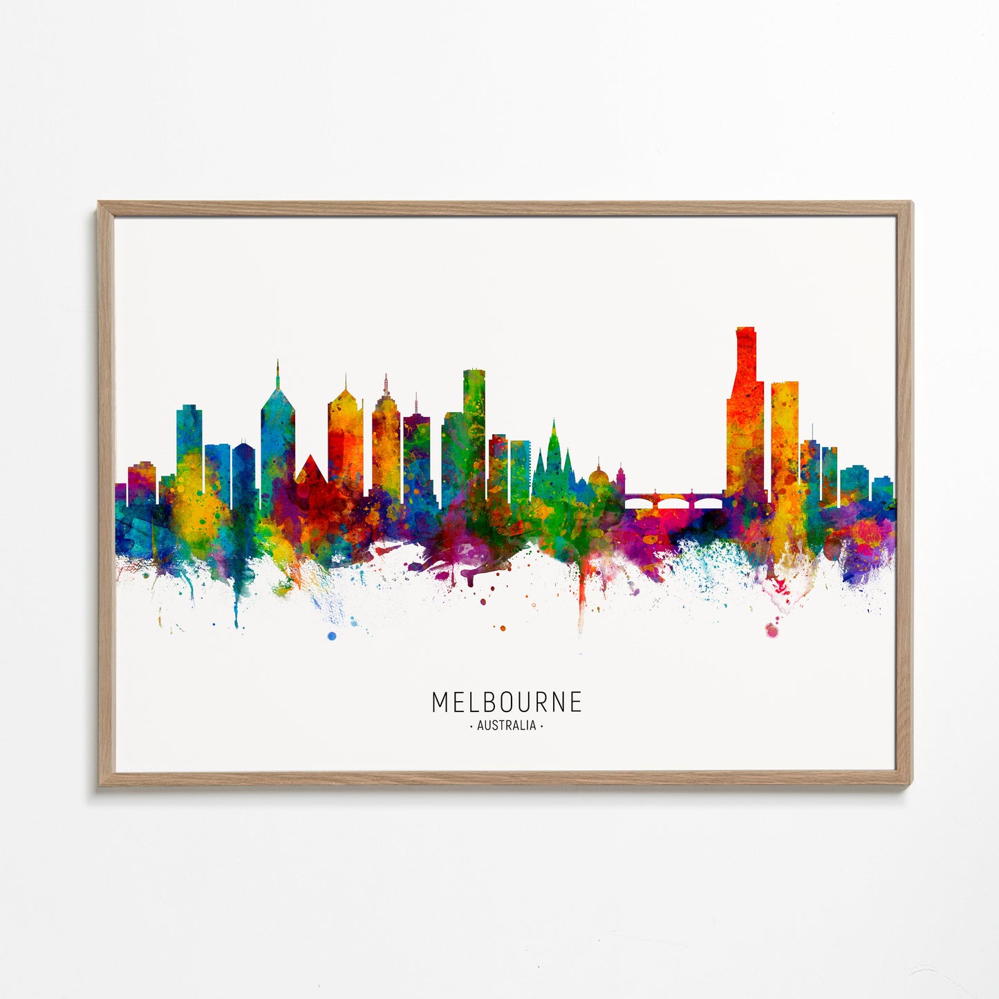 Melbourne Skyline multicolour