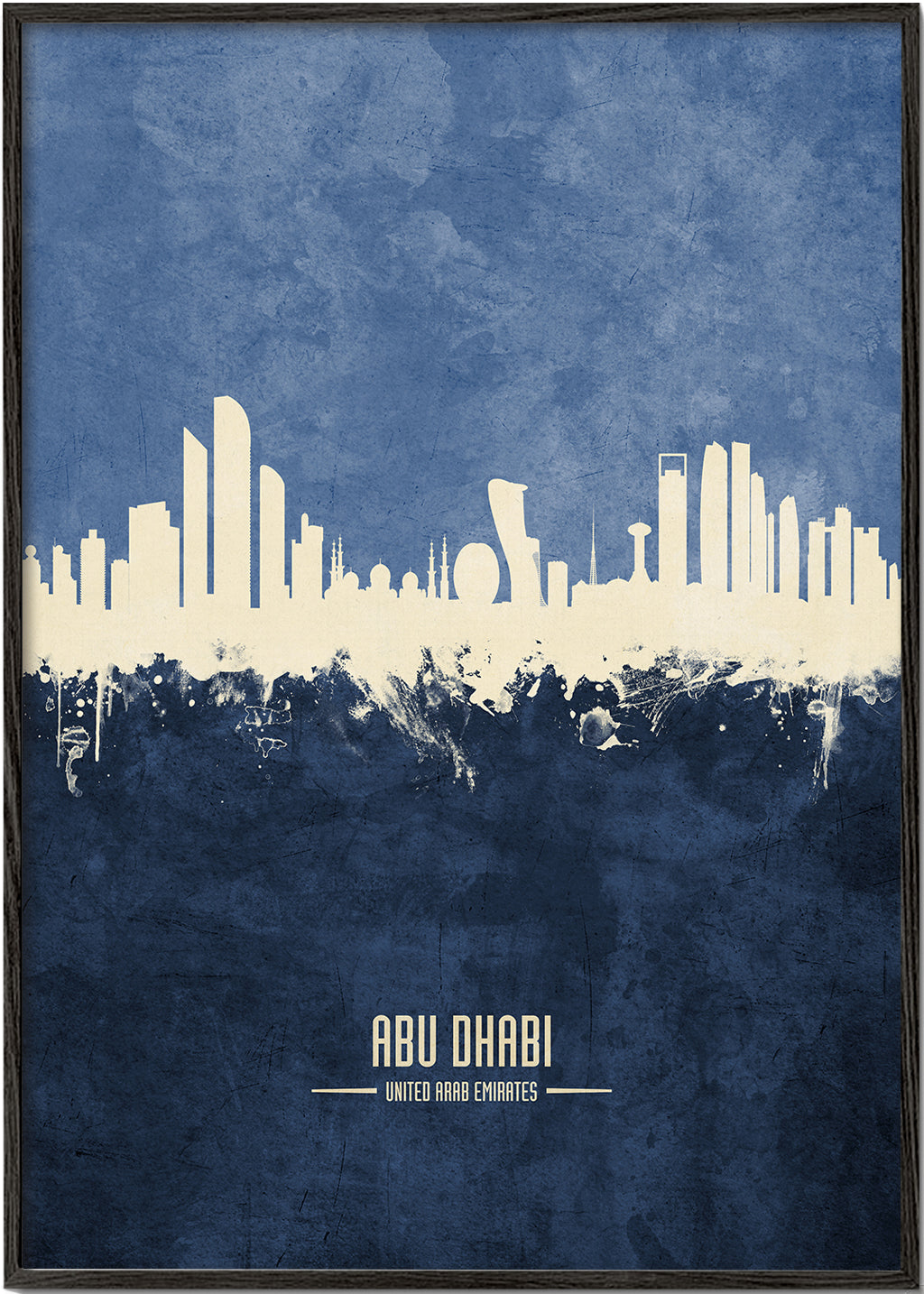 Abu Dhabi Skyline blue