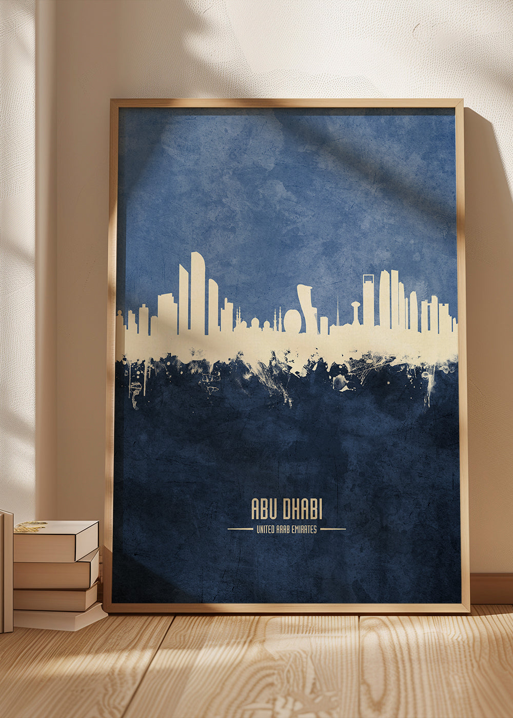 Abu Dhabi Skyline blue