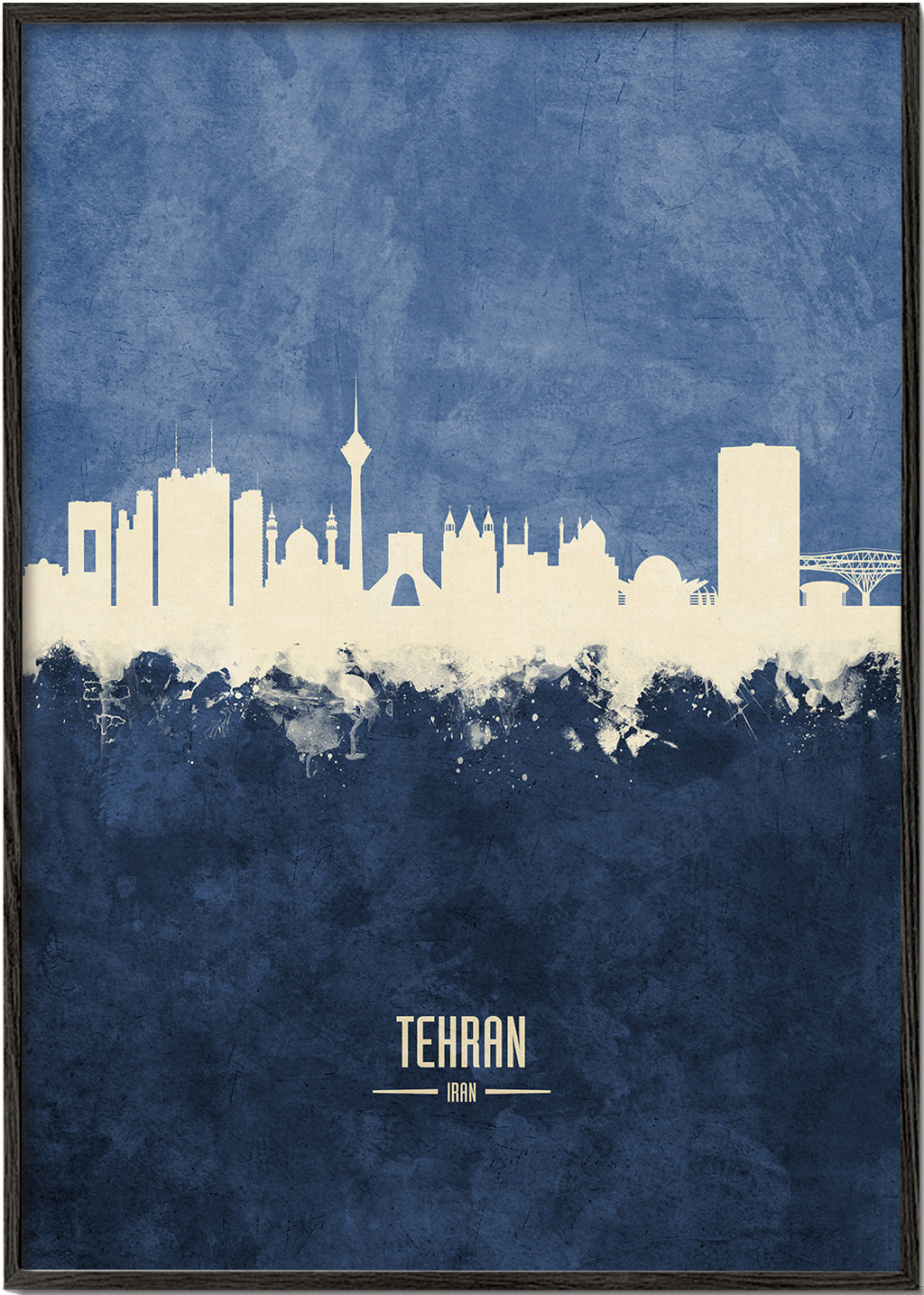 Tehran Skyline blue