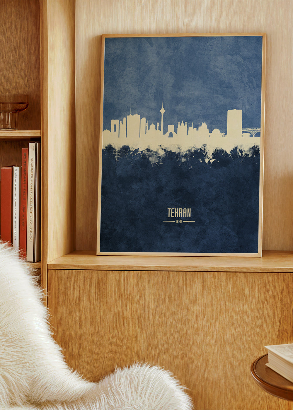 Tehran Skyline blue