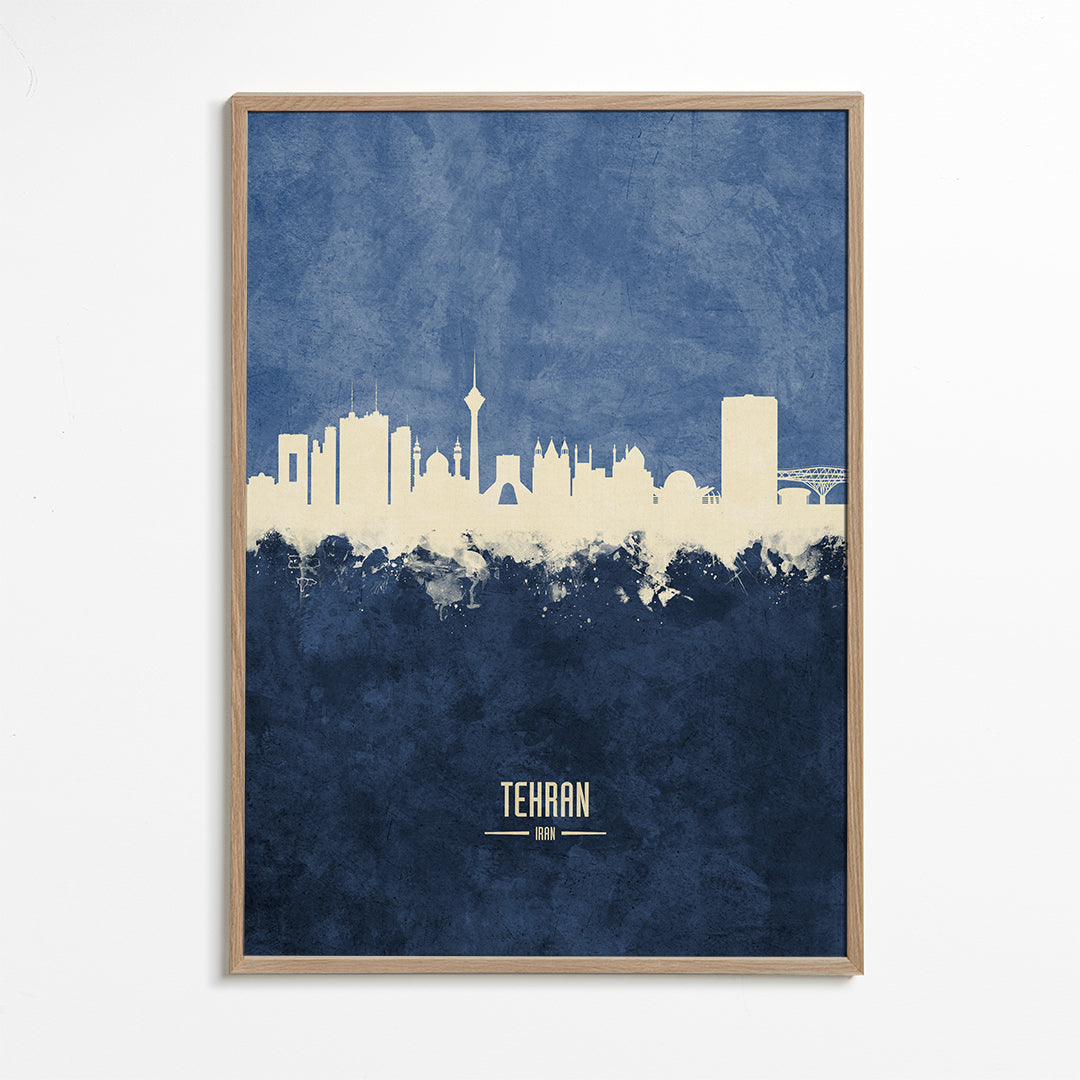 Tehran Skyline blue
