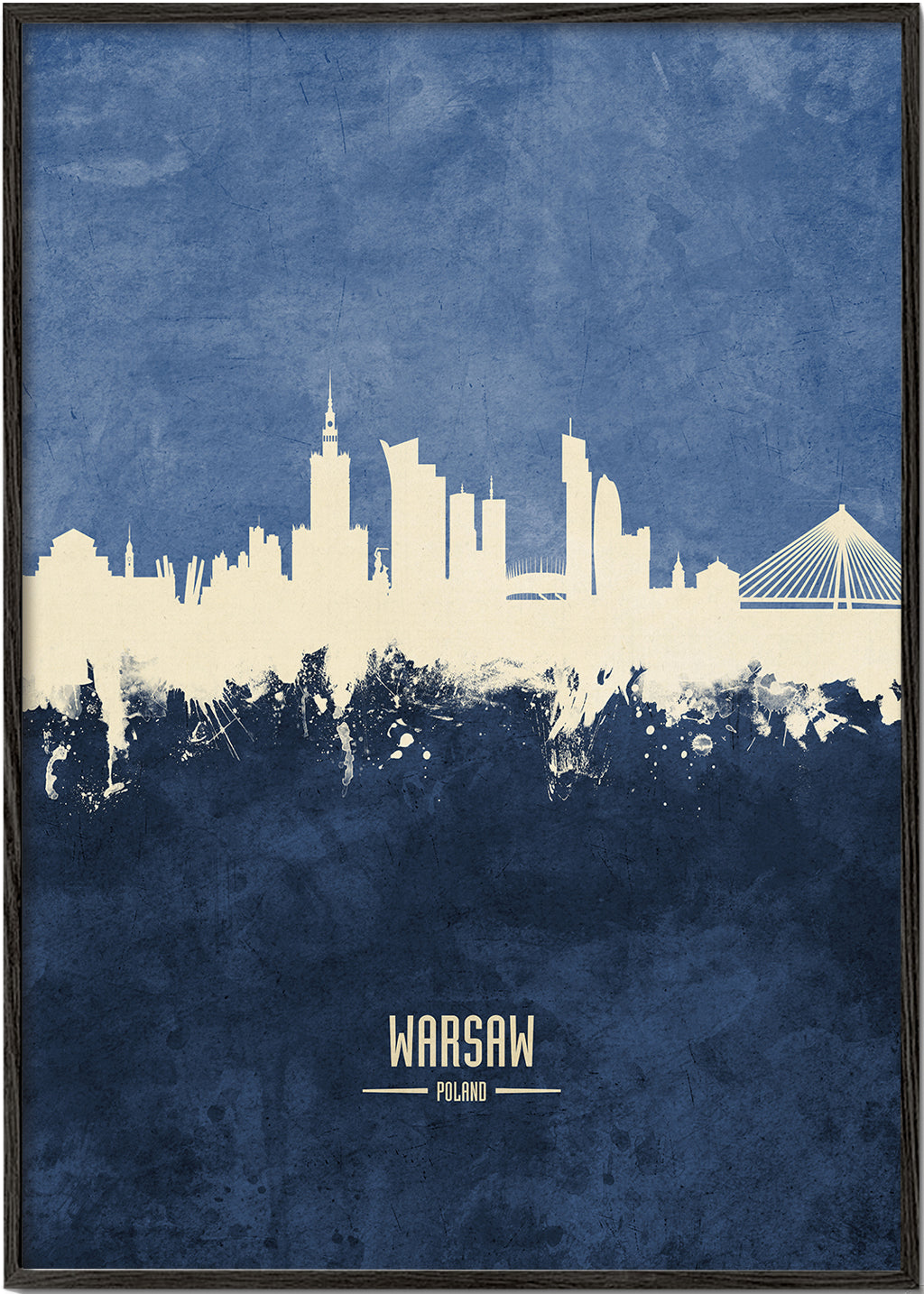 Warsaw Skyline blue
