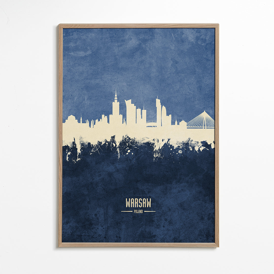 Warsaw Skyline blue