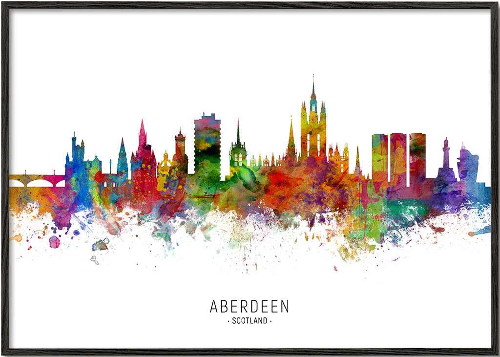 Aberdeen Skyline multicolor