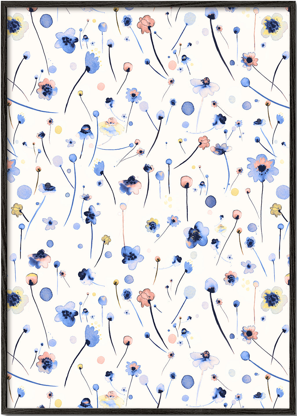 Blue Soft Flowers