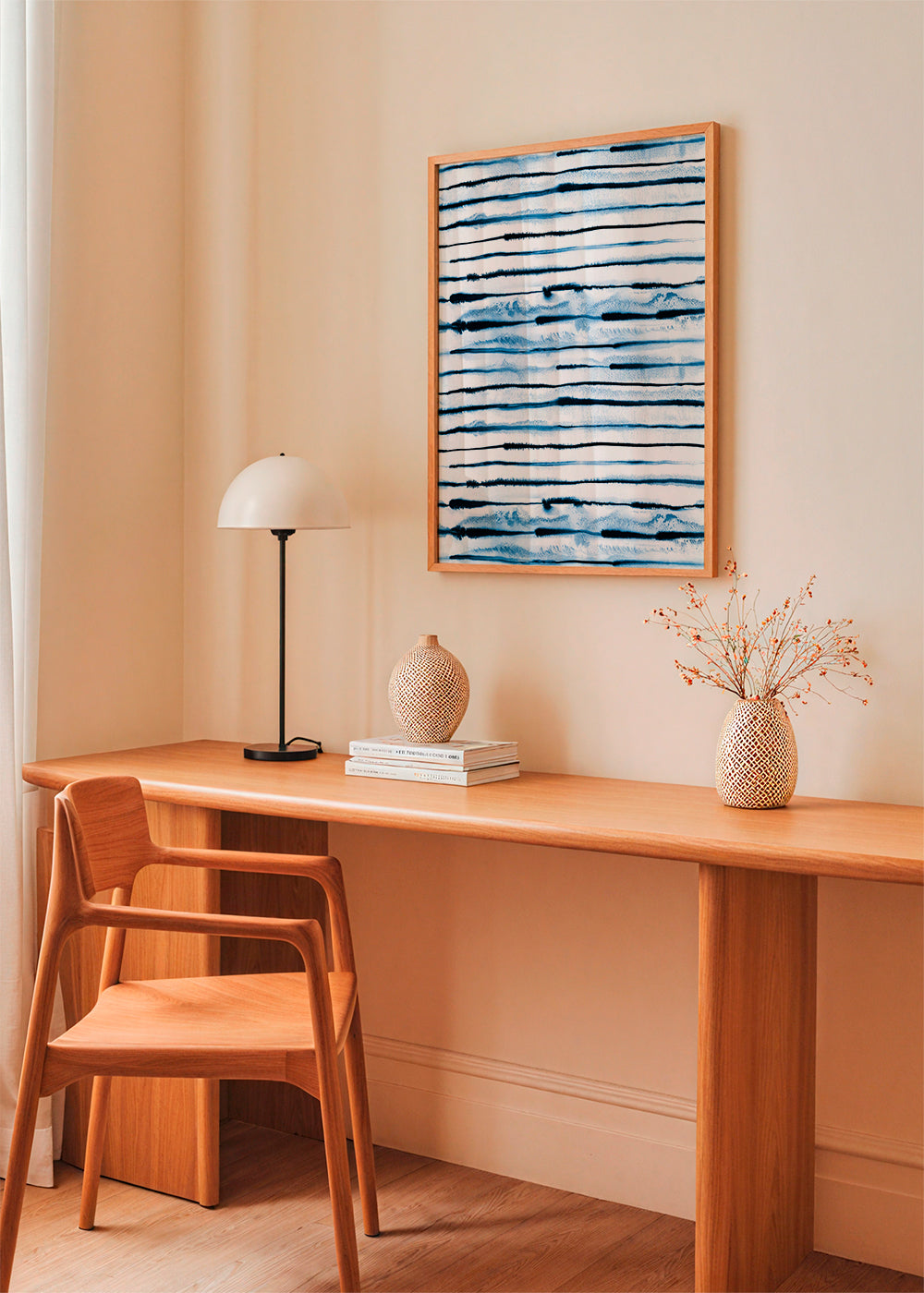 Indigo Electric Ink Stripes