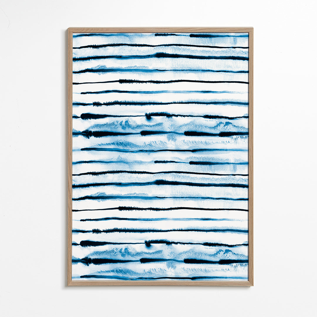 Indigo Electric Ink Stripes