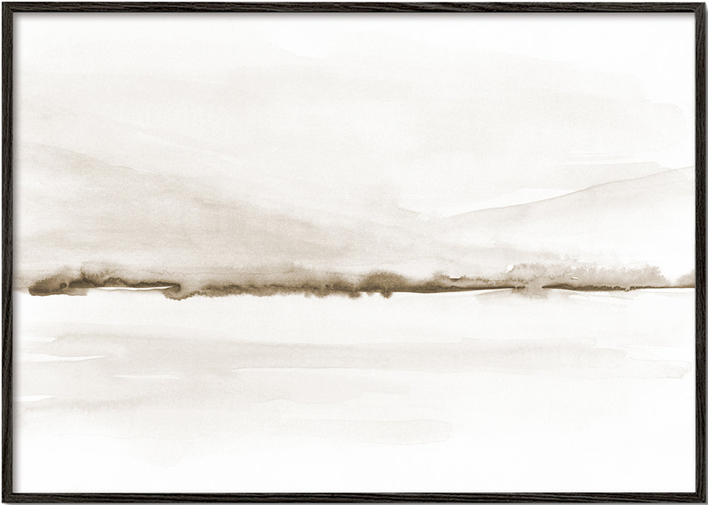 Watercolor landscape N 48 Sepia