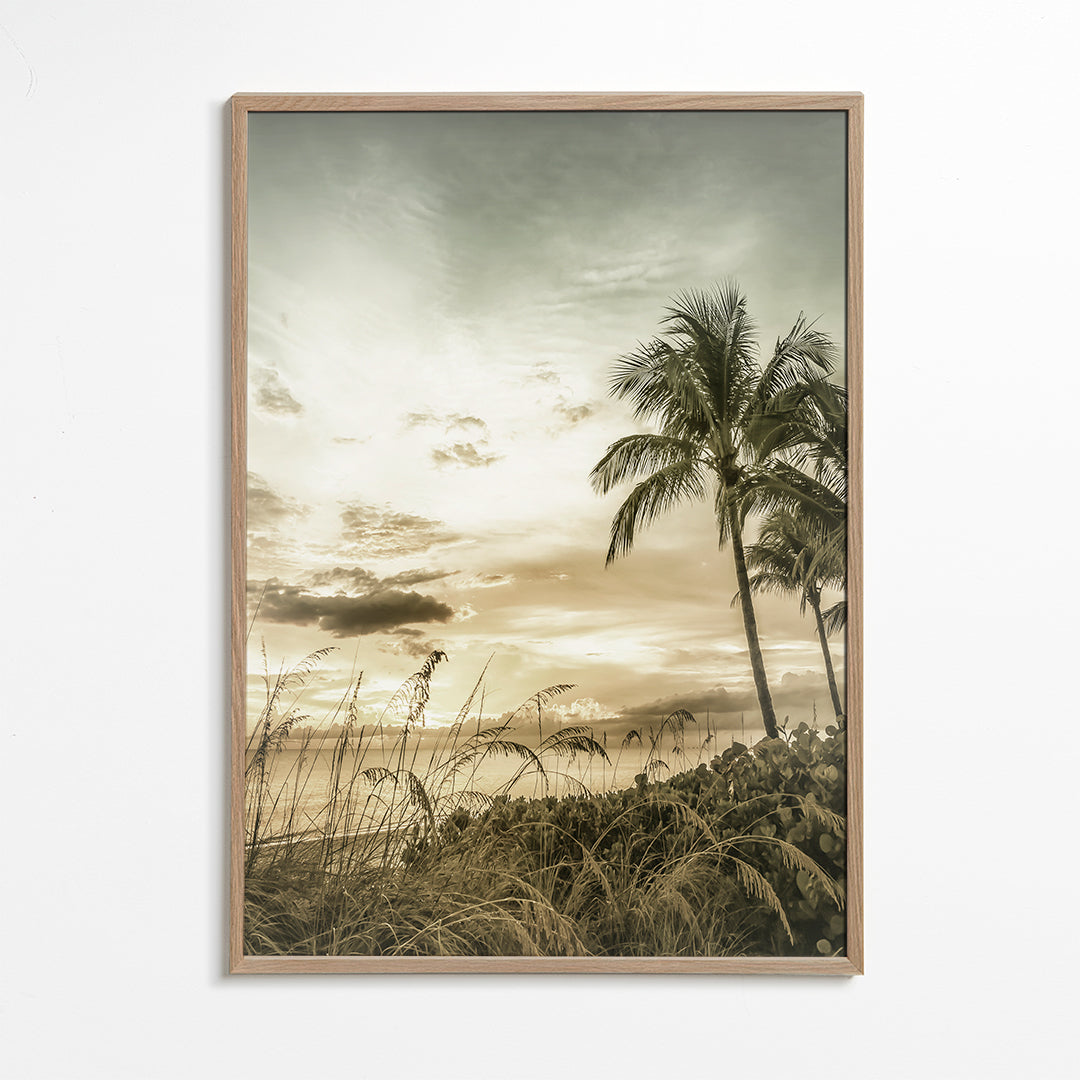 BONITA BEACH Bright Vintage Sunset