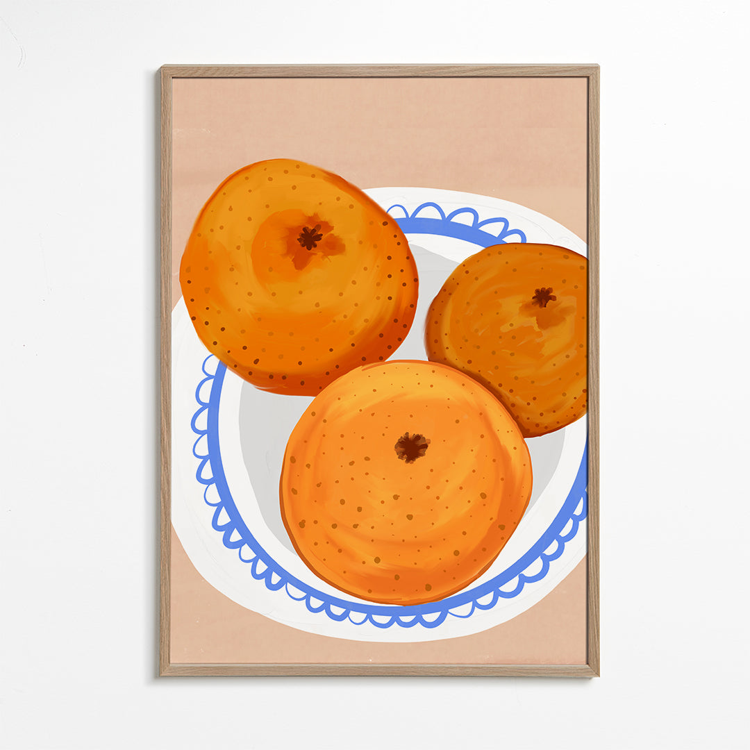 Oranges on a Plate