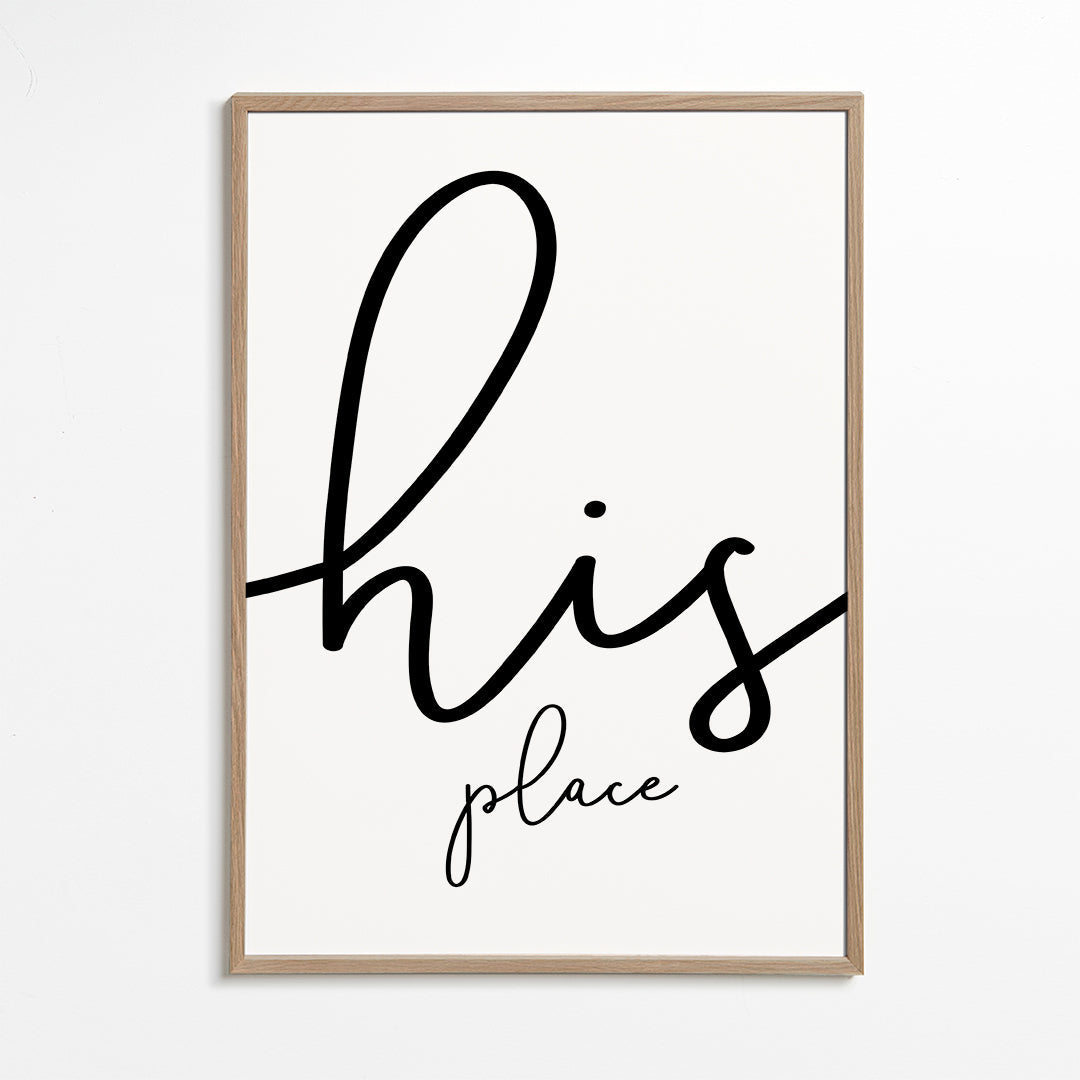 His place