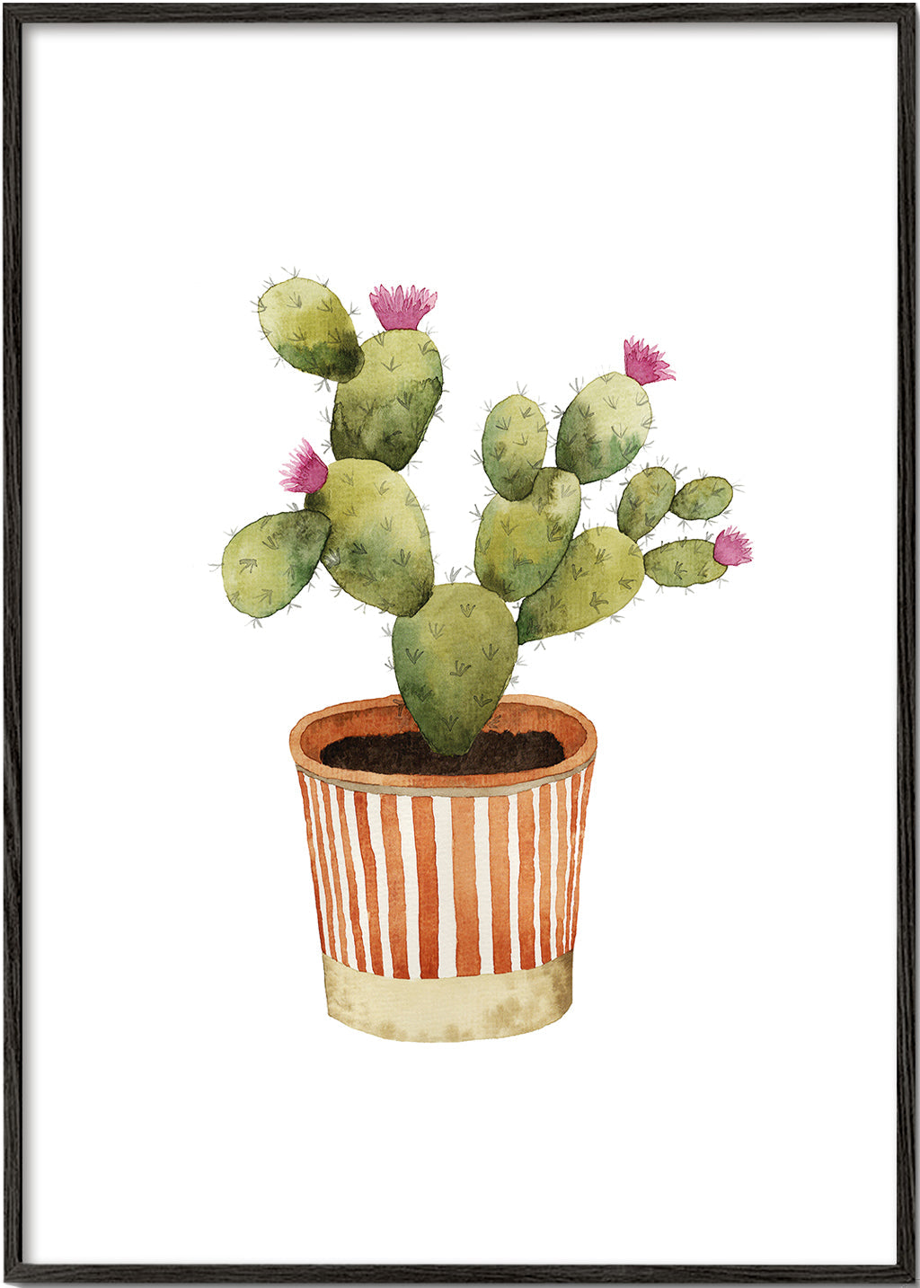 Blooming Potted Cactus