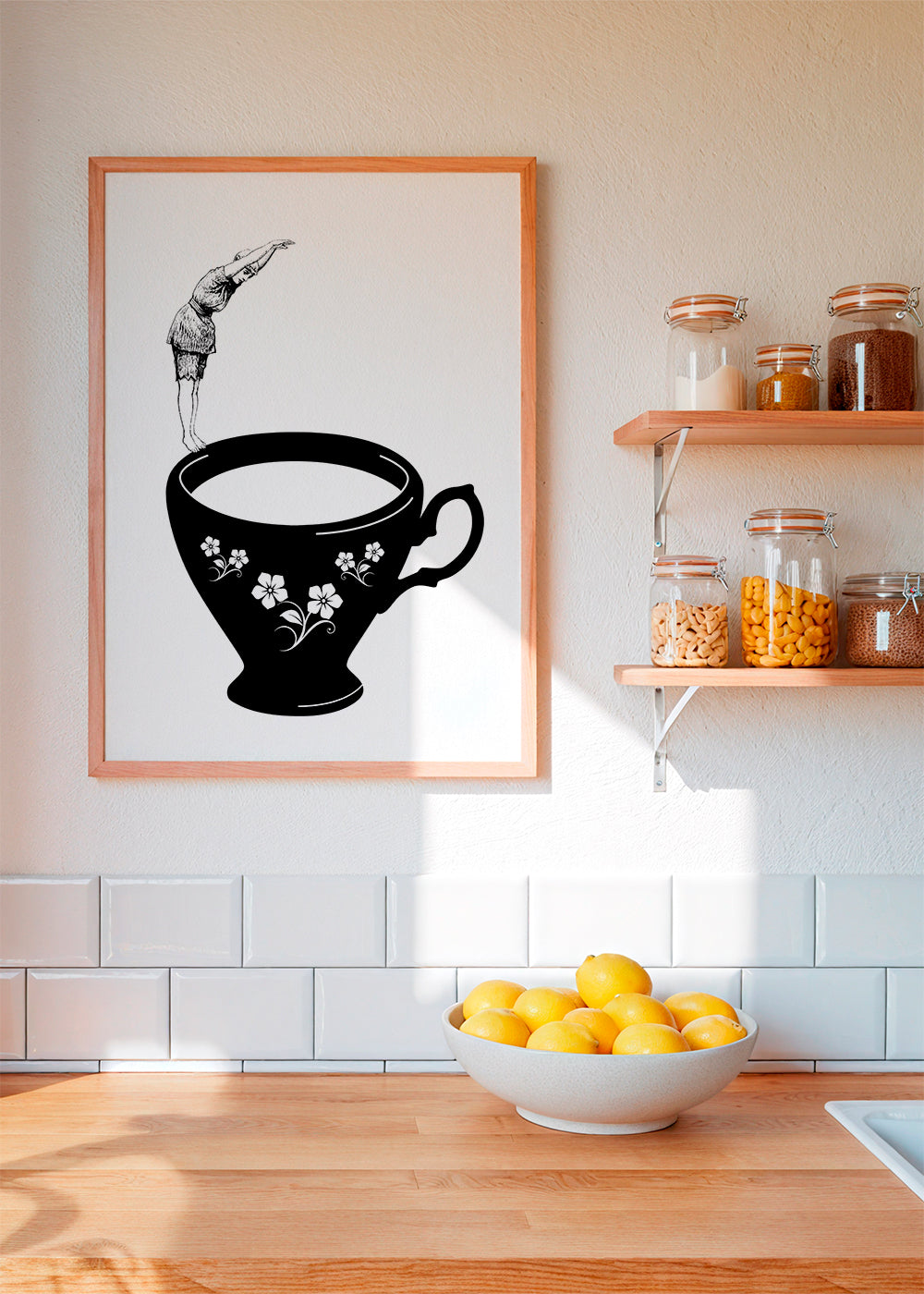 Dive in tea cup