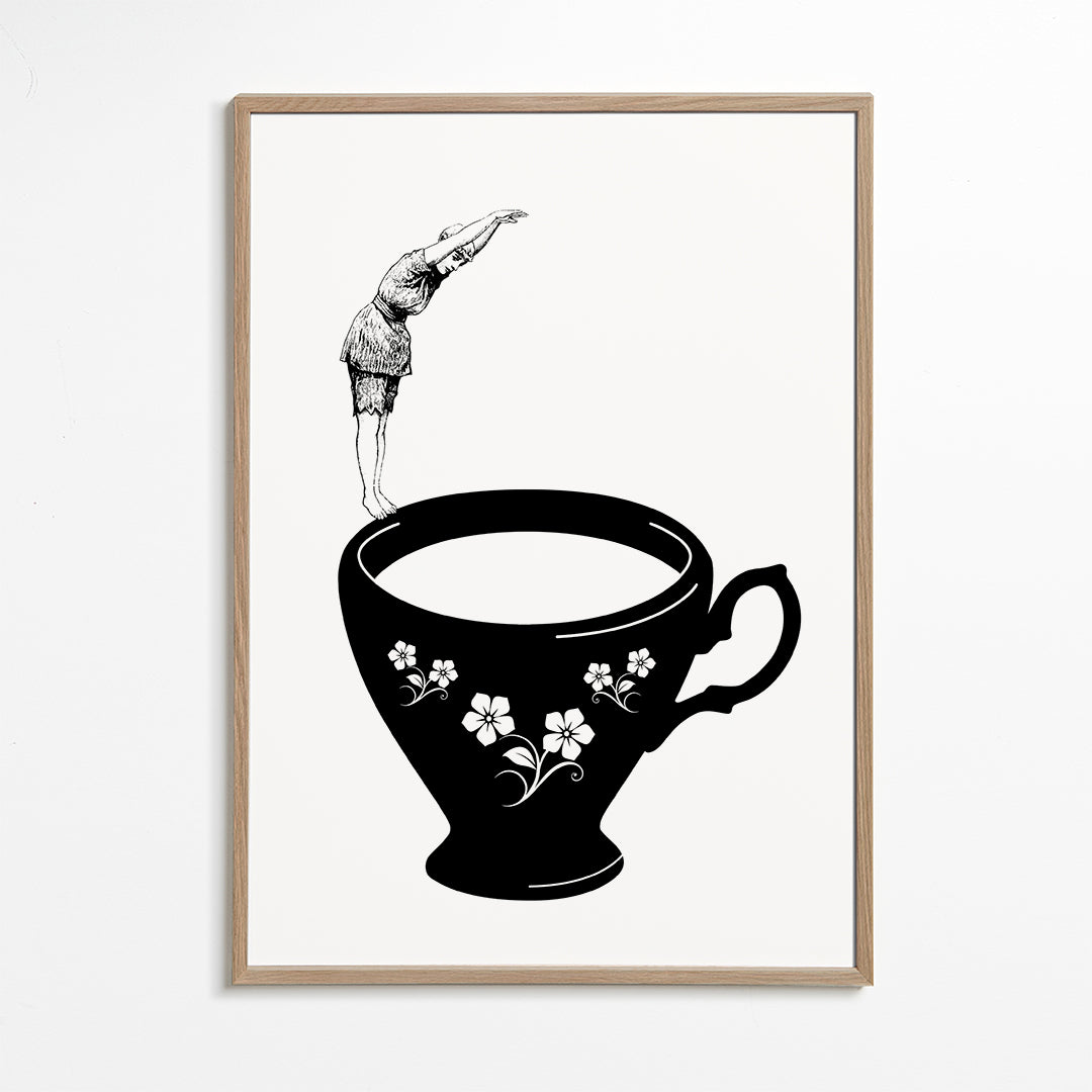 Dive in tea cup
