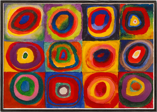Colour Study - Squares and Concentric Rings - Vasili Kandinsky