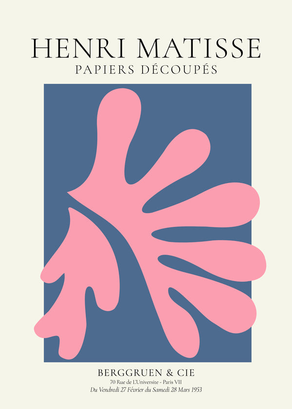 Henri Matisse PINK papiers decoupes I