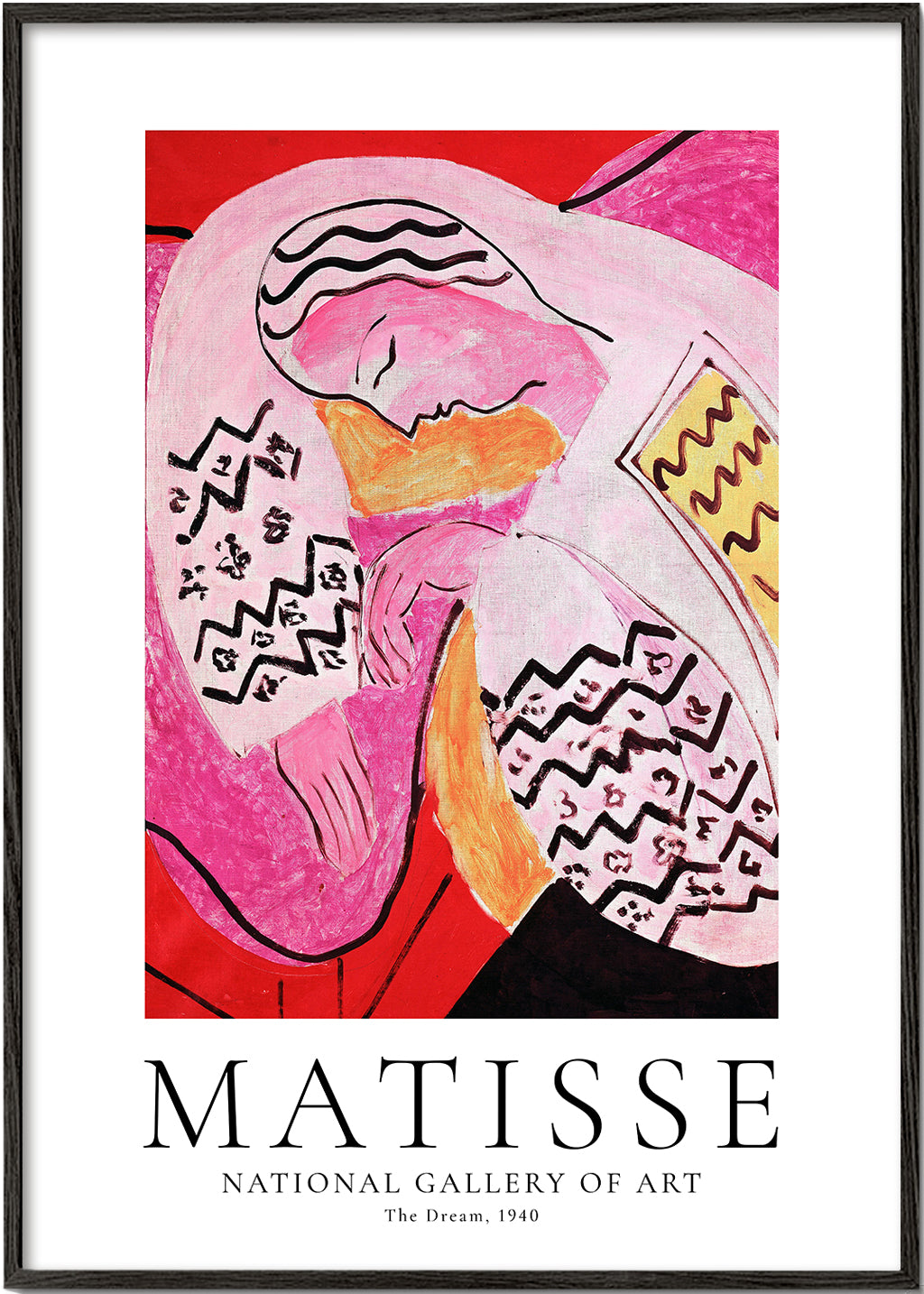 Matisse illustration of a sleeping figure | Wall art, framed