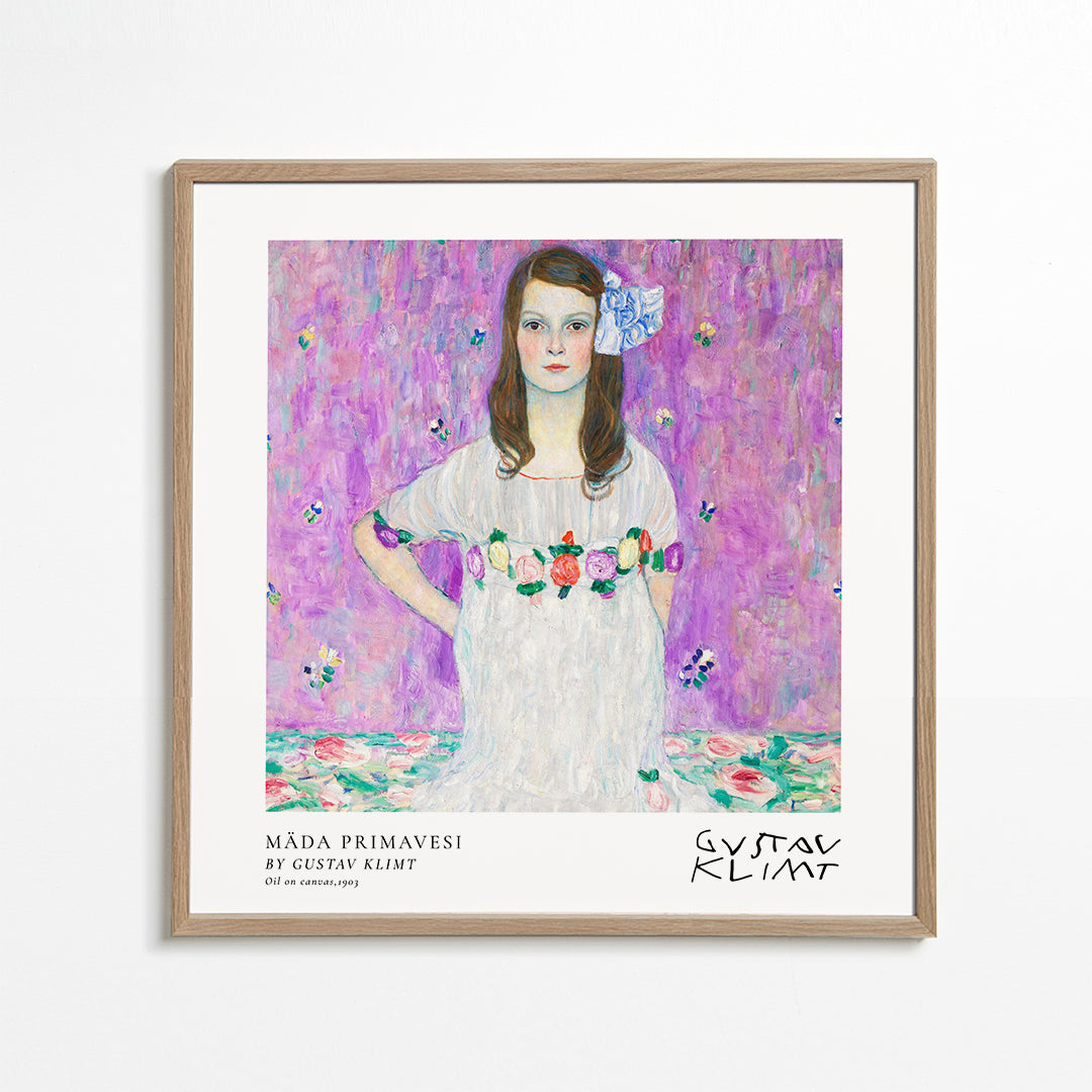 Mäda Primavesi by Gustav Klimt - Square