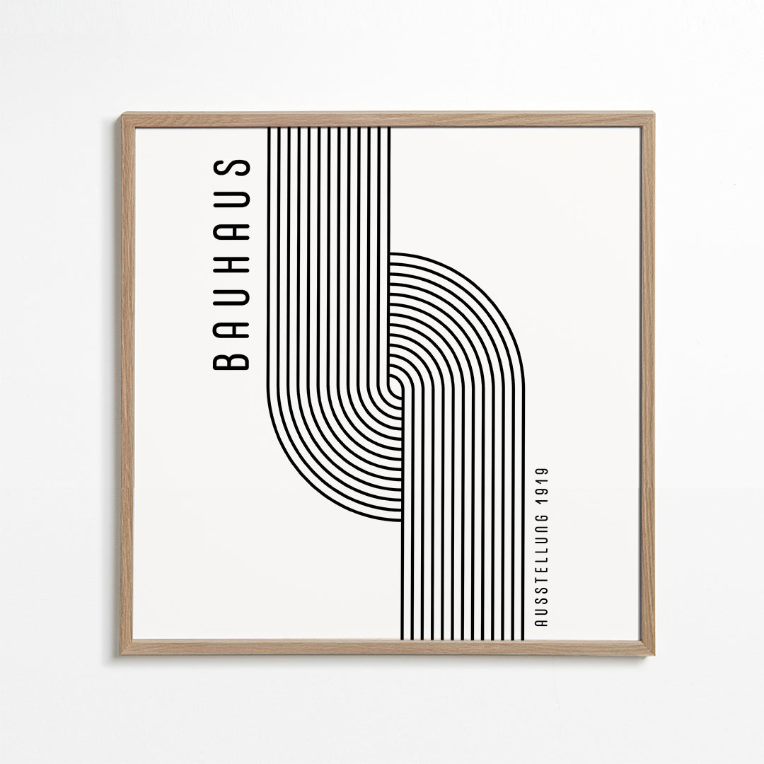 BAUHAUS AUSSTELLUNG Exhibition Poster 1919 - Square