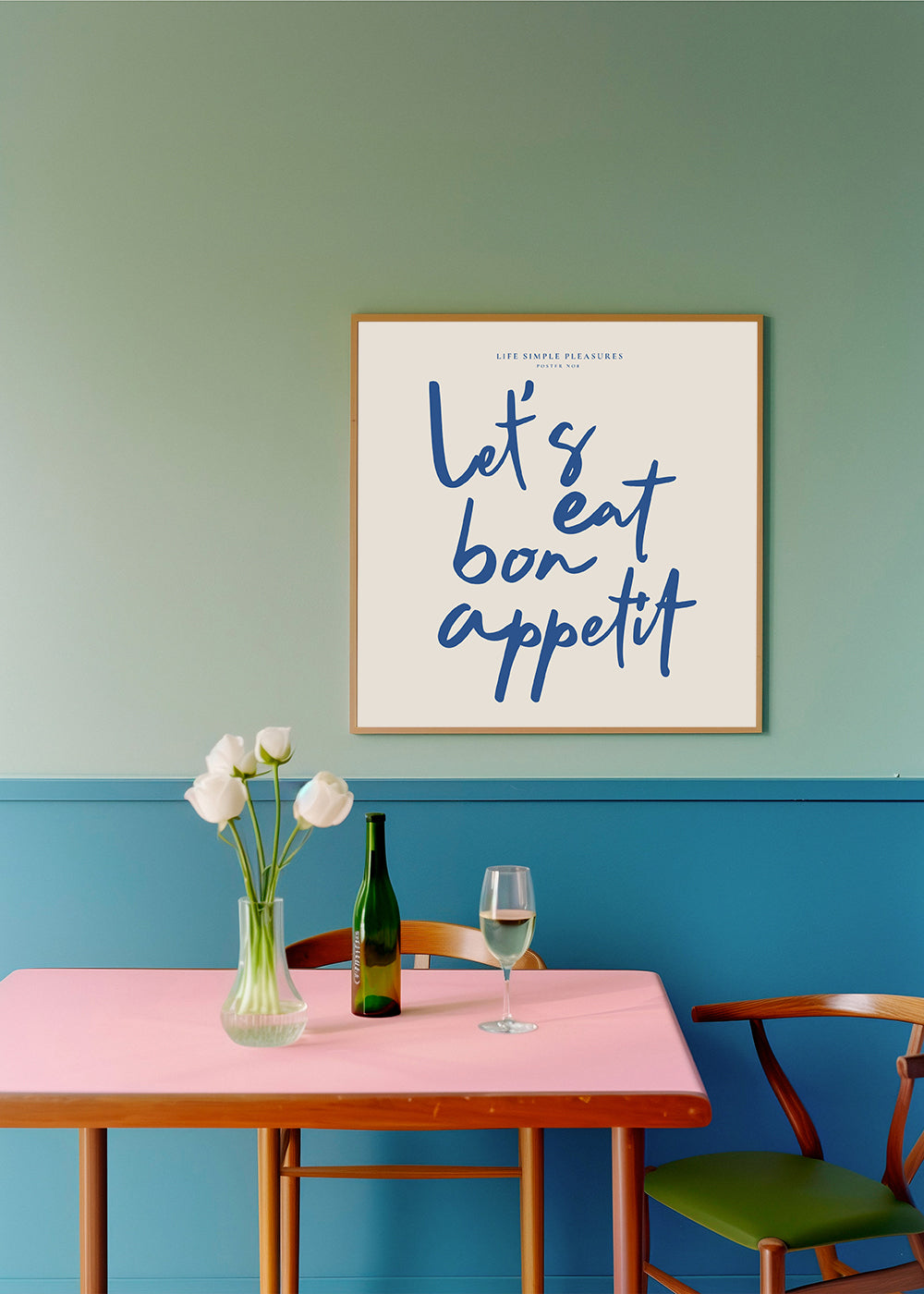 Life Simple simple pleasures - Let's eat, Bon Appetit - SQUARE