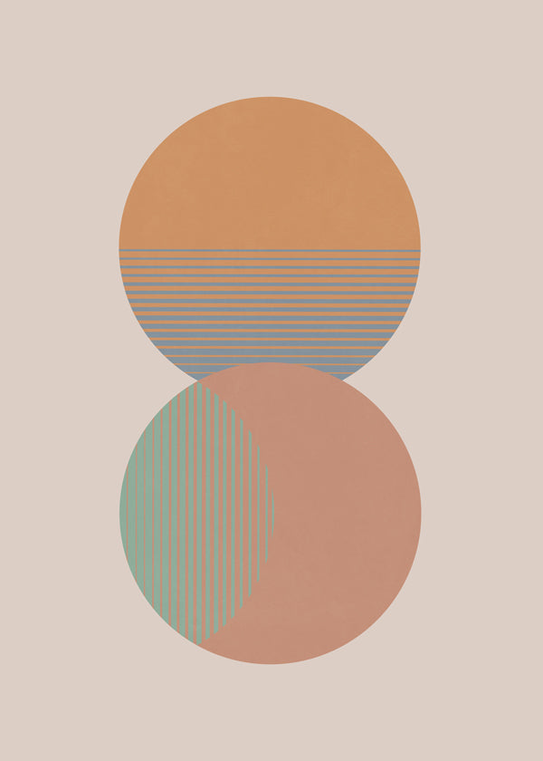 Circle Sun & Moon Colour
