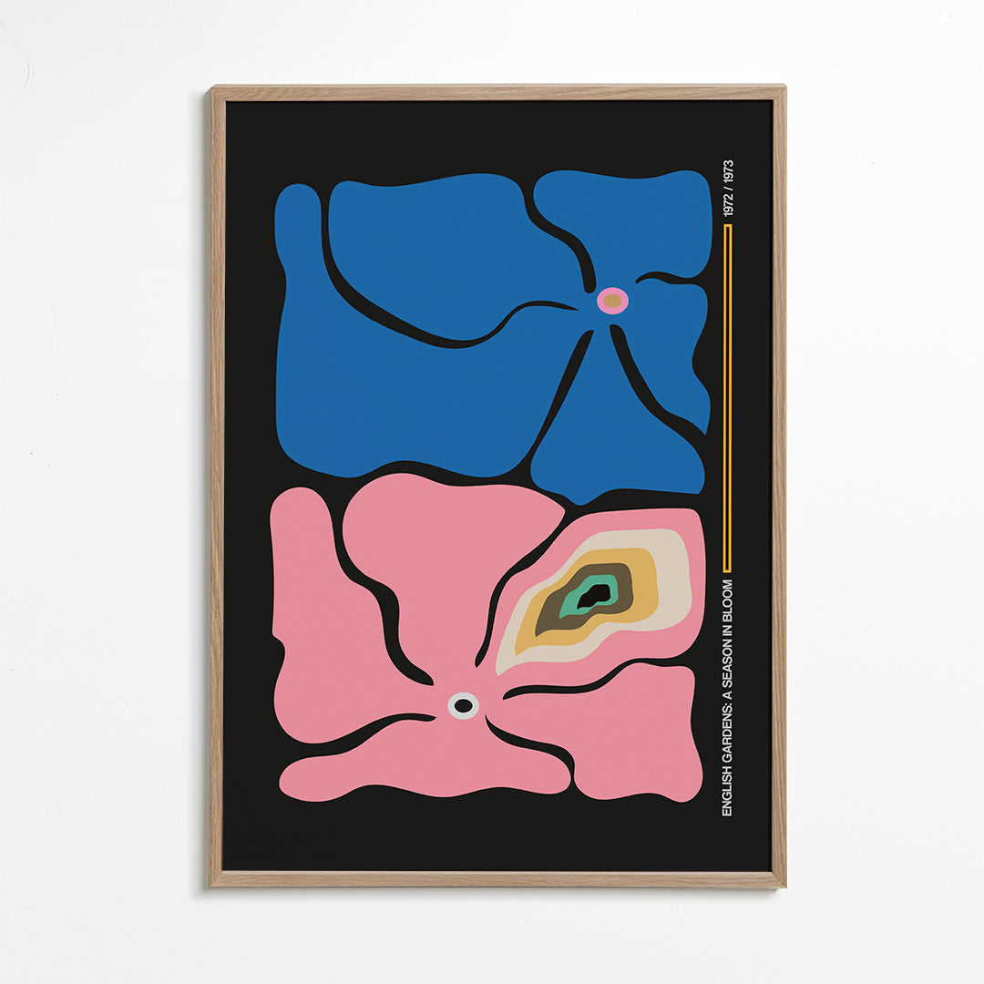 Two By Two Flower Rainbow Grey - Frances Collett