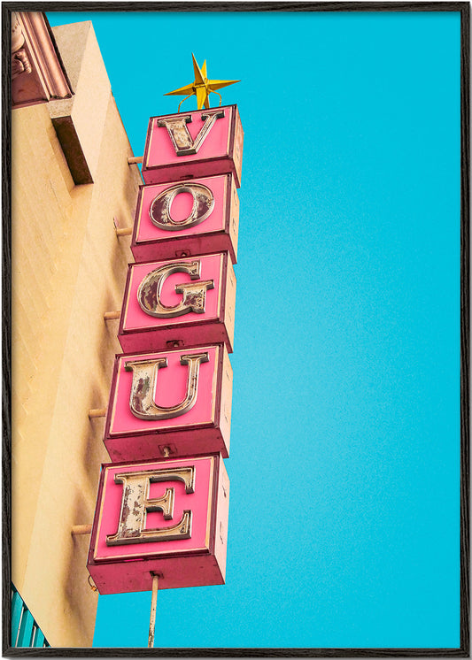 Vogue Theatre Sign in Hollywood - Tom Windeknecht