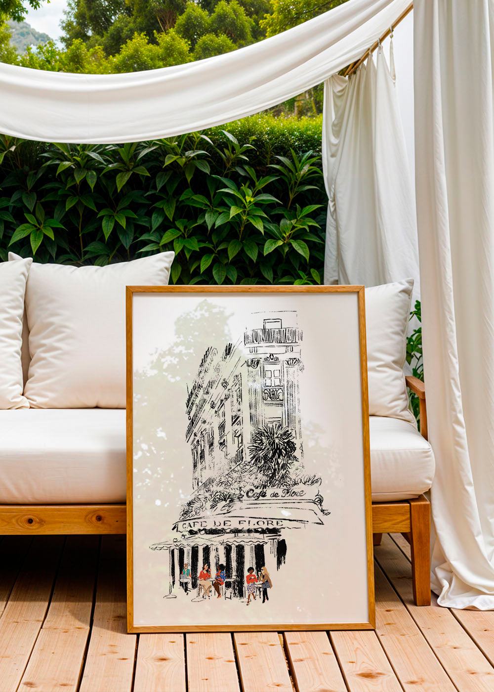 Ilustración Café de Flore Paris_product2