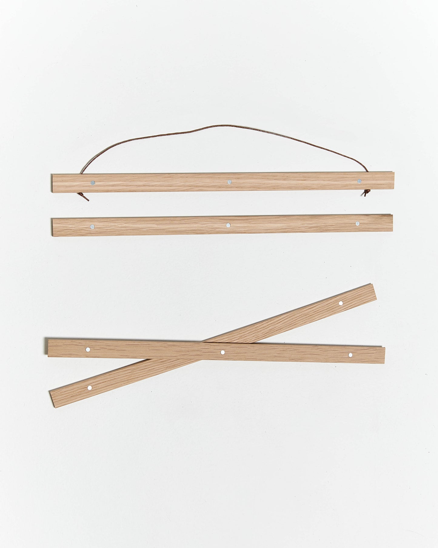 Magnetic oak wooden poster hanger, 50cm
