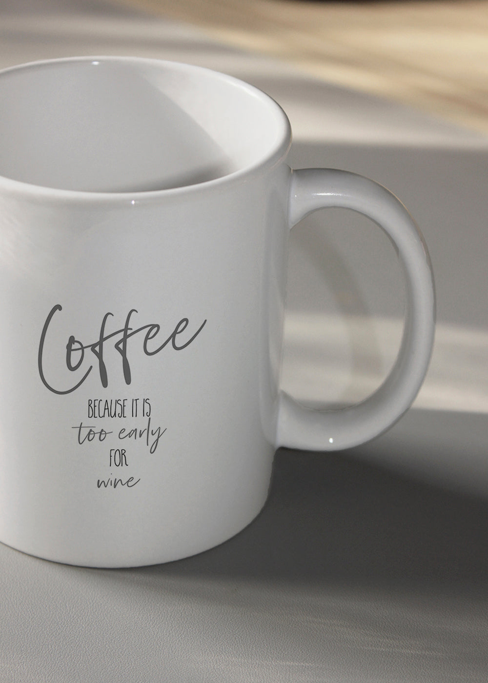 Coffee - too early for wine