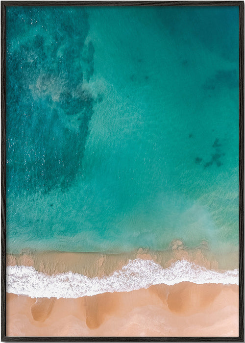 Landscape art: aerial beach view