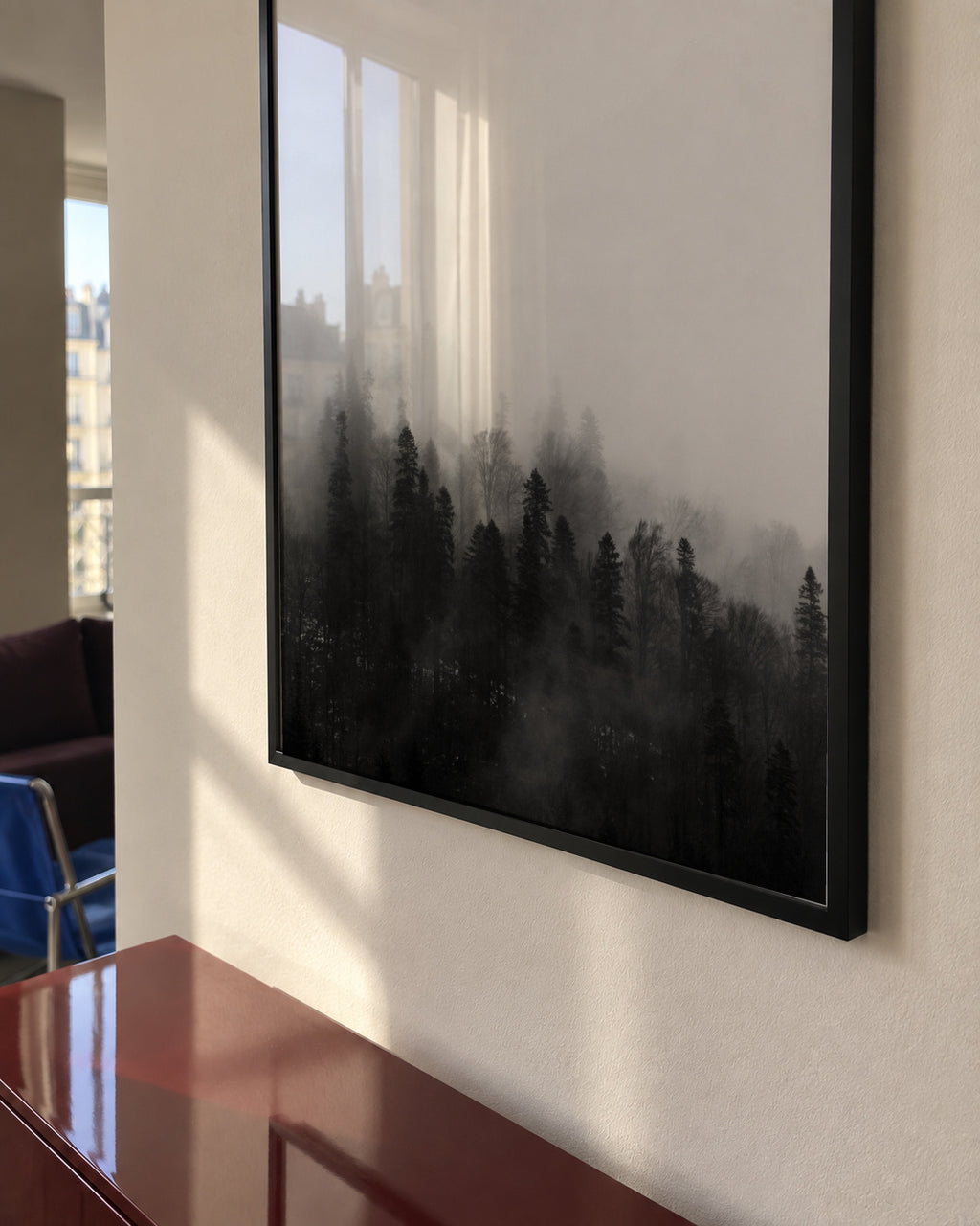 Haunted forest - Framed poster in an interior