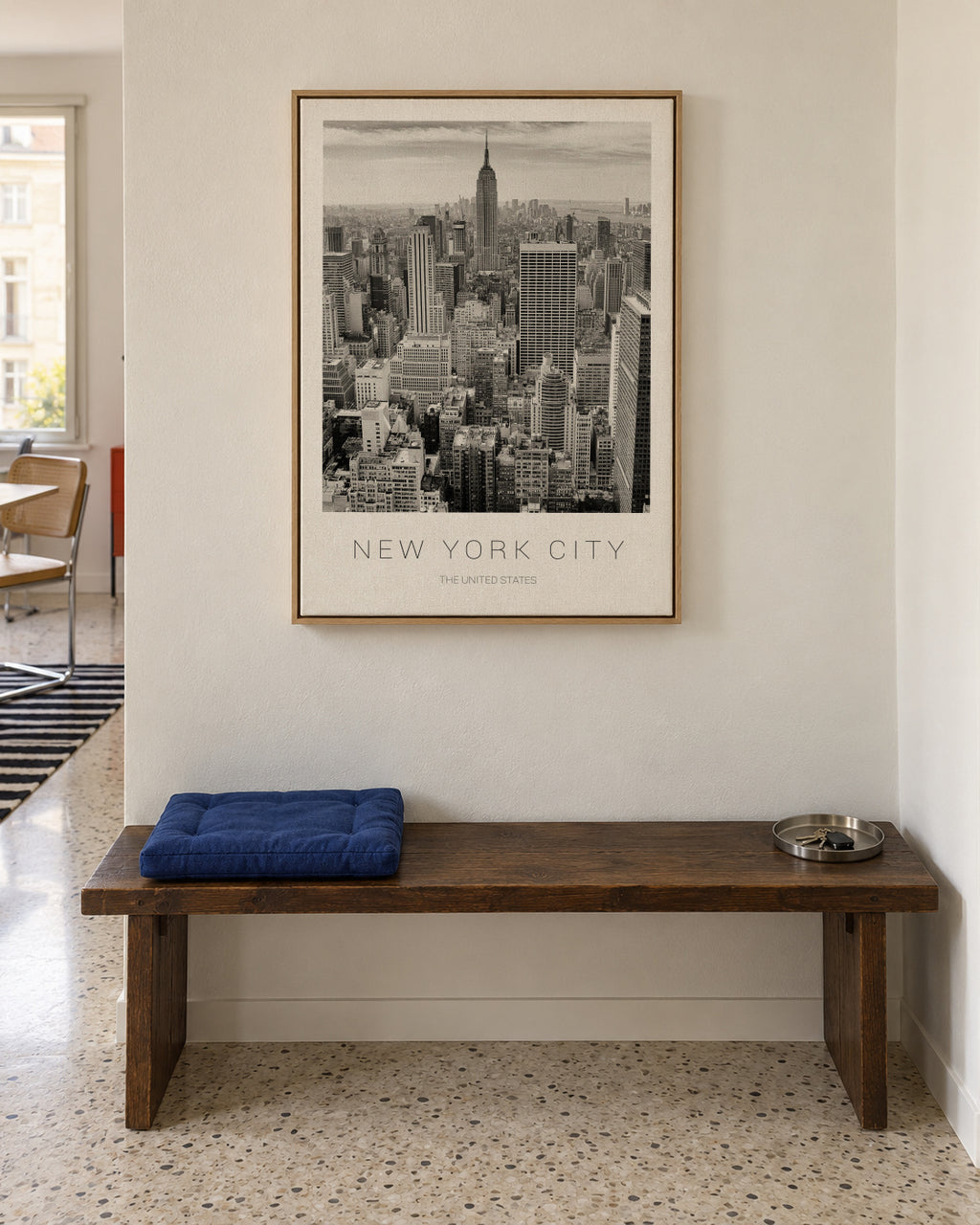 New York City - Framed canvas in an interior