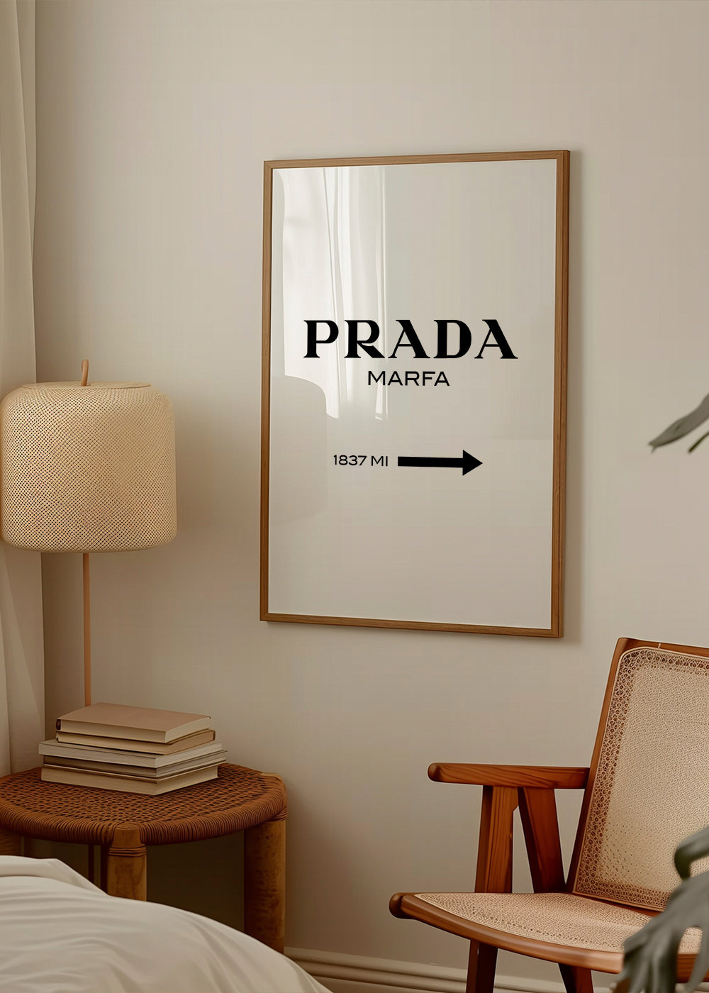 Prada Marfa II black and white poster | Wall art, framed prints