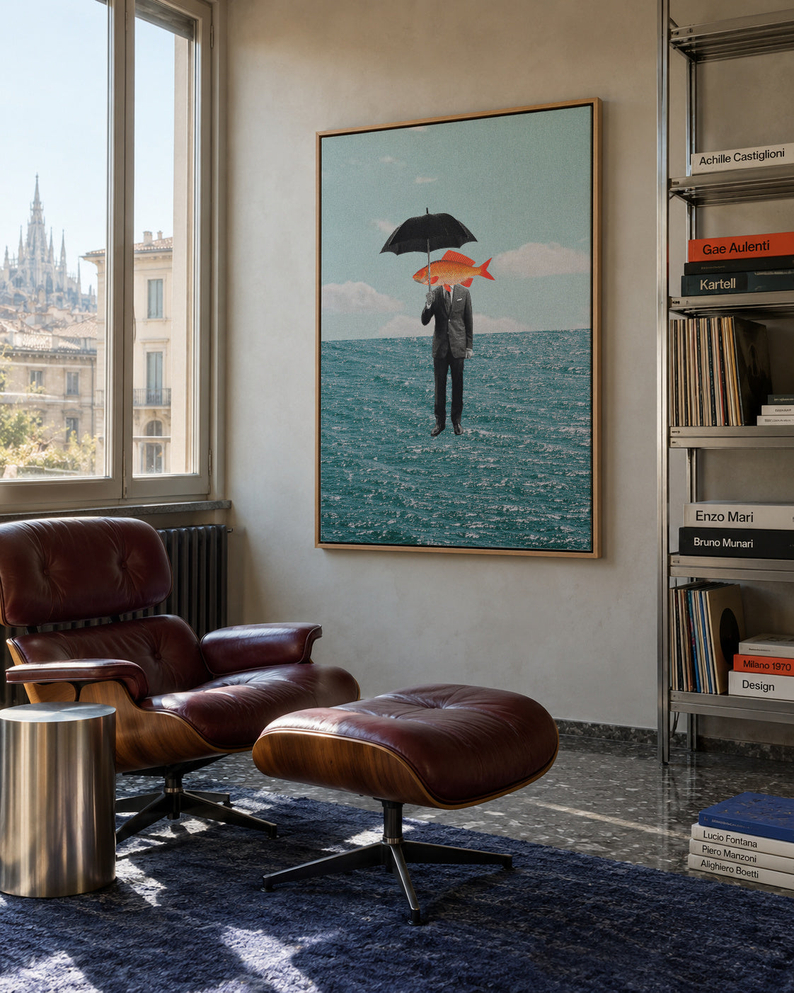 Can't get wet - Framed canvas in an interior